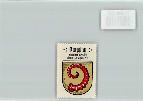 Burgsinn Vignette Wappen Kaffee Hag ca 1920-1940
