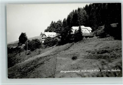 Feistritz Almgastwirtschaft Schneebauer Hüttenstempel