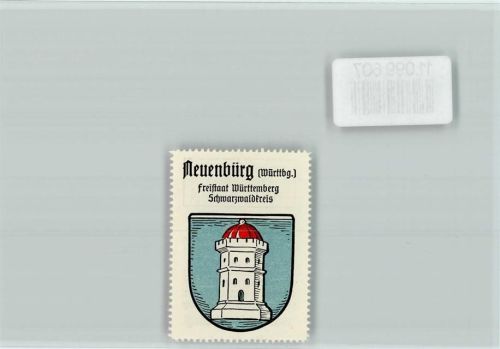 Neuenbürg Vignette Wappen Kaffee Hag ca 1920-1940