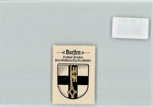 Dorsten Schlüssel Vignette Wappen Kaffee Hag ca 1920-1940