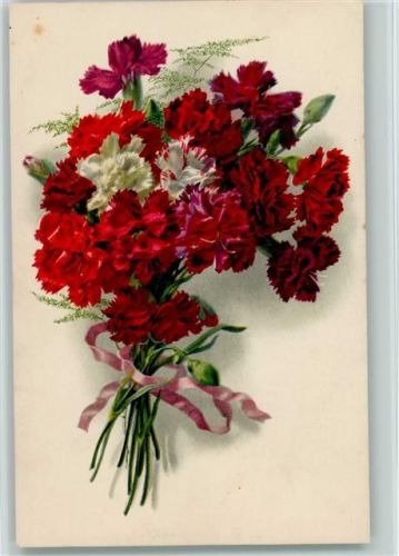 1919 Serie Blumenstrauß aus Nelken