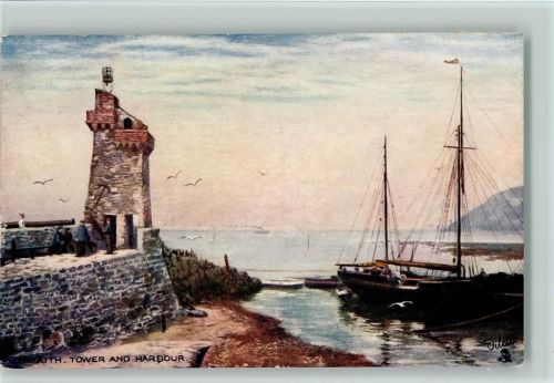 Tucks Oilette Serie Lynton and Lynmouth Nr. 7016 Tower and Harbour
