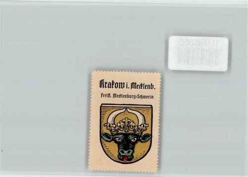 Krakau Stierkopf Vignette Wappen Kaffee Hag ca 1920-1940
