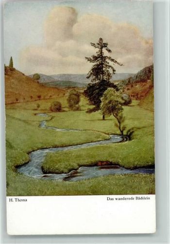 Das wandernde Bächlein - Bruckmann Nr. 46 AK