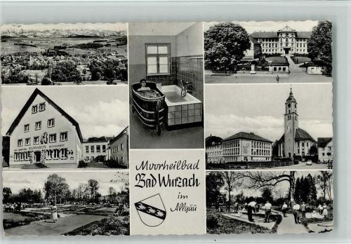Bad Wurzach Ortsansichten Kirche Kurhaus Anlagen Minigolf Mooranwendung Mehrfachaufnahme
