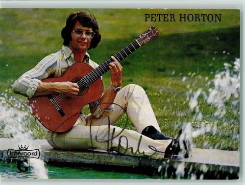 Peter Horton mit Gitarre Original Autogramm