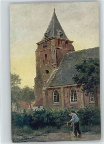 Serie 99 ( Dess.) Kirche Holzschuhe 1909 AK