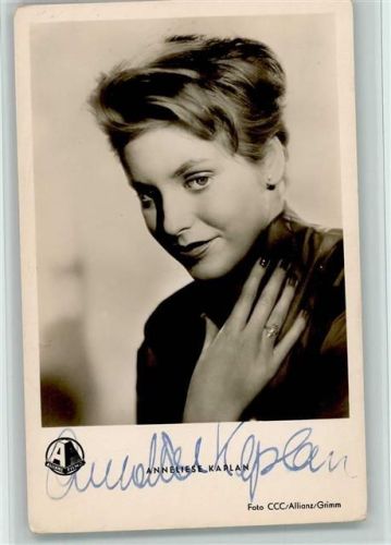 Anneliese Kaplan Original Autogramm