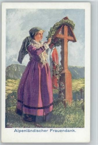 sign Hayd - Alpenländer Frauendank - Wetterkreuz - 1937 Spenden AK
