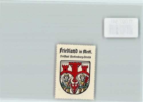 Friedland Vignette Wappen Kaffee Hag ca 1920-1940