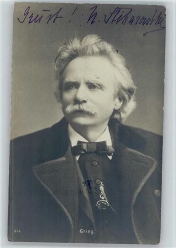 1902 Edvard Grieg norwegischer Komponist Foto AK