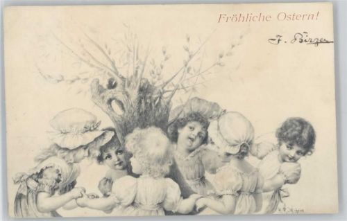 1902 M.M. Vienne sign R.r.v. Wichera - Kinderreigen