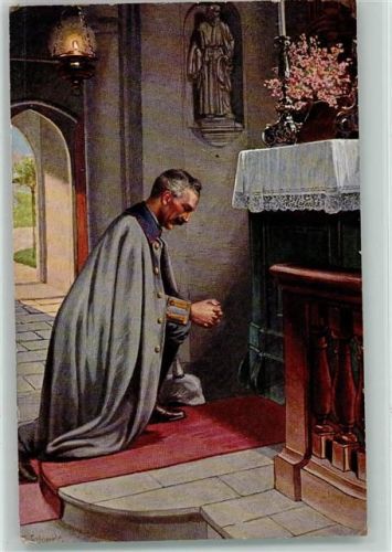 1915 WK I Stille Andacht in der Kirche