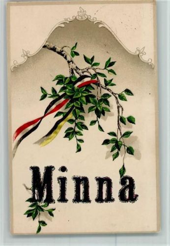 1916 Minna in Glitzer - Zweierbund Österr.-Deutschland - Patriotik AK