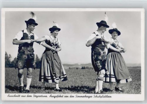 Steyrertanz - Simmerberger Schuhplattler Foto AK