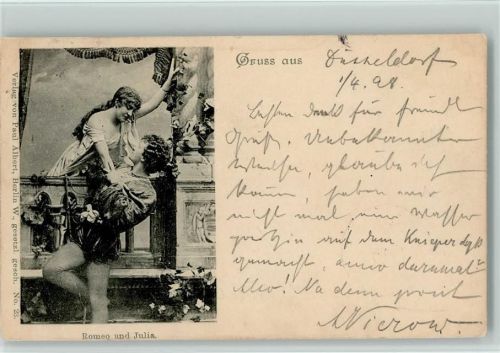 1898 Romeo und Julia - er klettert auf den Balkon