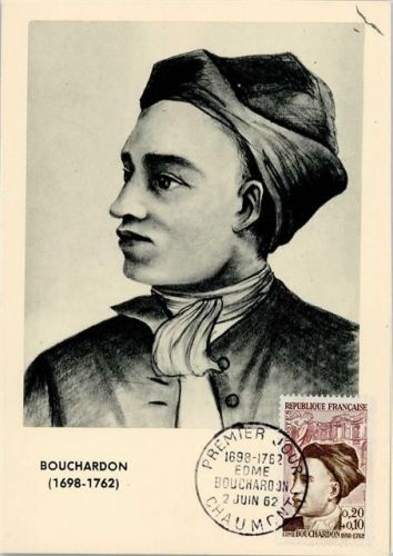Bouchardon Bildhauer und Sonderstempel und Sonderbriefmarke