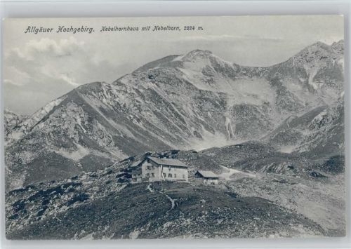 Allgäuer Hochgebig. Nebelhornhaus Nebelhorn