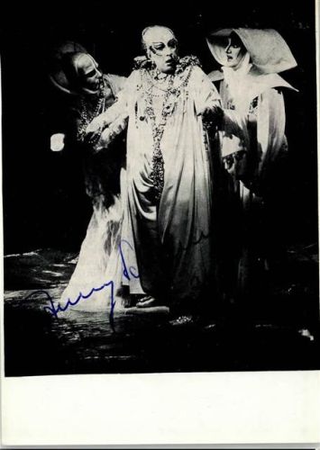 Anny Schlemm als Klytämnestra Original Autogramm Foto AK Opernsänger