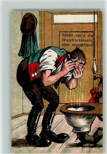 Schön sans die Waschschüsseln aber unpraktisch Toilette