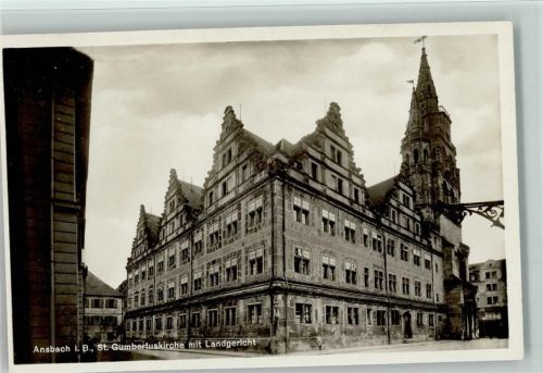 Ansbach Landgericht Foto ca 1938 AK