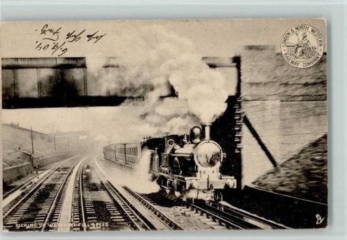 Picking of Water at Fullspeed - London north Railway 1904