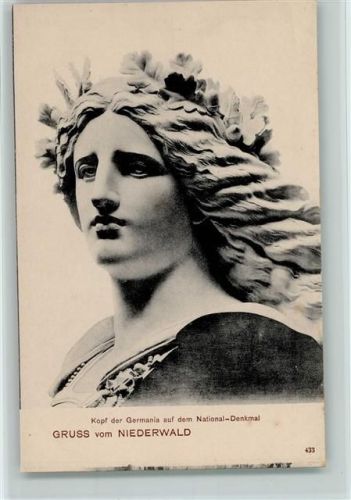 Niederwald Kopf der Germania auf dem National-Denkmal