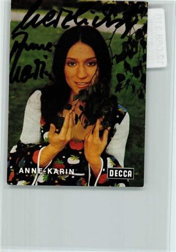 Anne Karin Original Autogramm