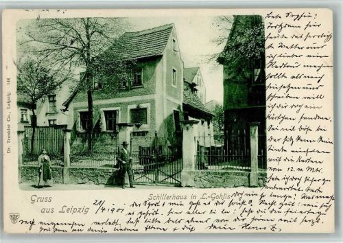 Leipzig Gohlis das Schillerhaus 1901 AK