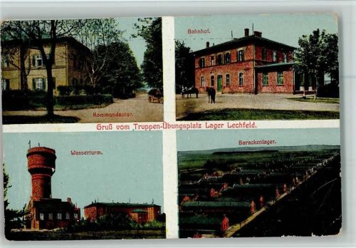 Lager Lechfeld Kommandantur Bahnhof Wasserturm Barackenlager