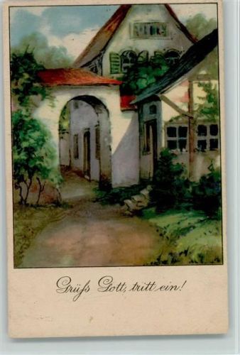 1920 Serie 2399 Grüß Gott, tritt ein - Haustor