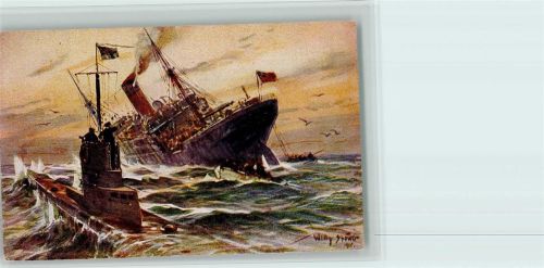 Nr. 9 Kolonialkriegerdank - Vernichtung eines engl. Handelsdampfers durch ein U Boot AK