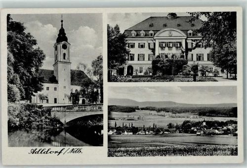 Adldorf Kath. Pfarrkirche Schloß Bahnpoststempel