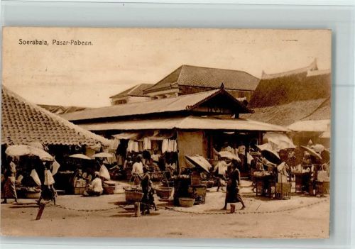Surabaya 1911 Pasar-Pabean Marktszene
