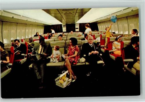 PAN AM - Passagiere - Innenansicht AK