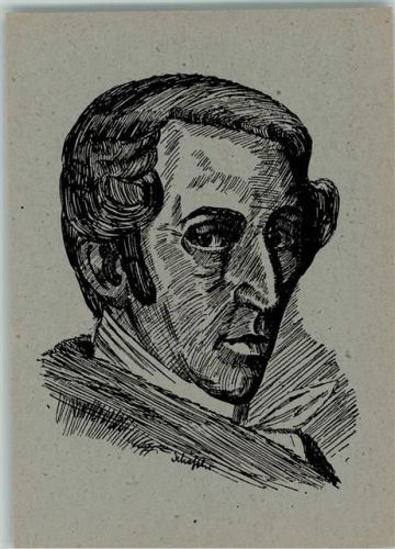 Maria v. Weber - Portrait sign Löffler - Verlag Reha Serie Nr. 5 AK Komponist