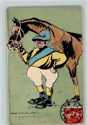 1906 Jockey mit Pferd - Humor - Verlag E.P. Paris