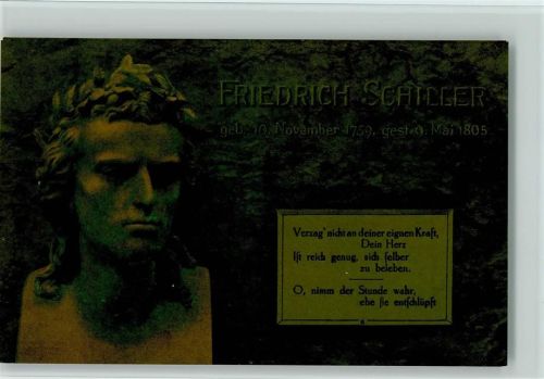 Büste und Dichtergrüße Serie I Z. 1-10 AK