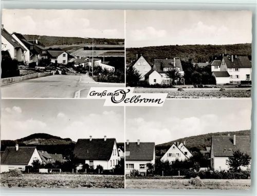 75248 W7531 Ölbronn 1963 Foto AK versch. Ansichten , Straßenpartie, gute Erhaltung AK