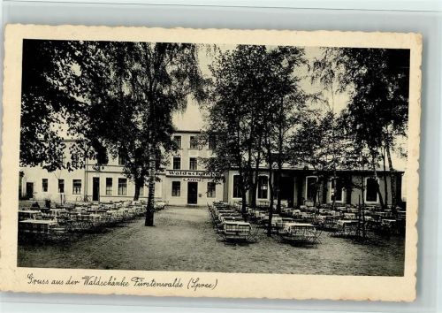 15517 O1240 Fürstenwalde , Spree 1938 - Waldschänke AK