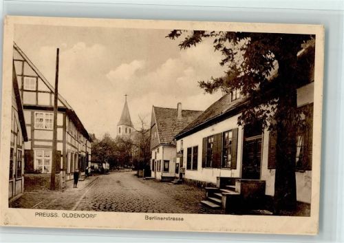 Preußisch Oldendorf 1918 Berlinerstrasse, gute Erhaltung AK