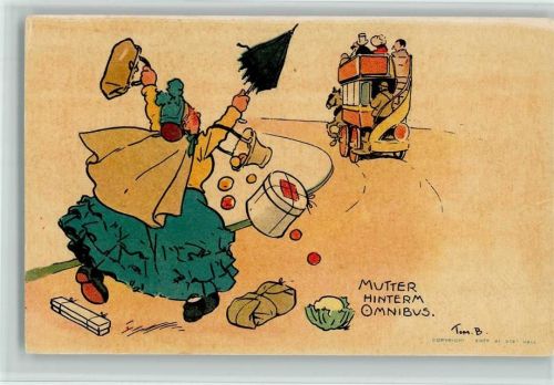 Erika Nr. 3799 - sign Tom B. - Mutter hinterm Pferde - Omnibus Omnibus