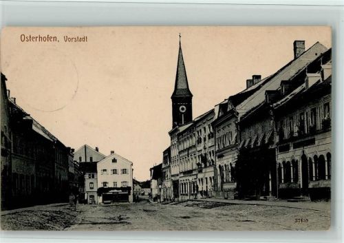 Osterhofen 1915 Vorstadt, Stempel drückt durch