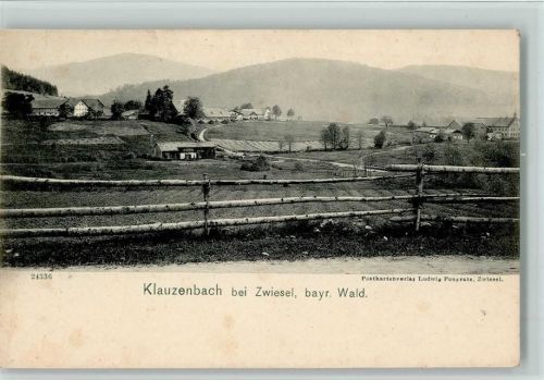 Klautzenbach 1905 Teilansicht, kleine Flecken