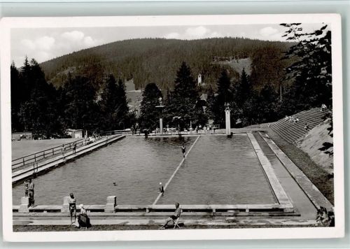 Triberg Schwimmbad 1955 Foto AK
