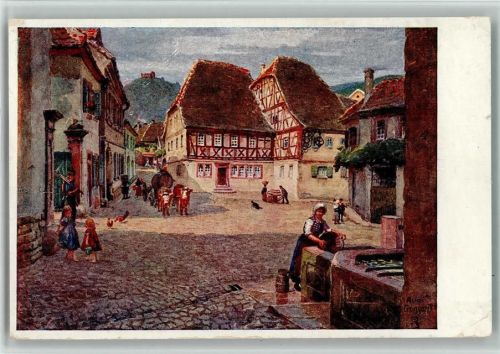 Verlag Emil Hartmann Nr. 315 - sign Croissant AK Verlag Künstlerkarte