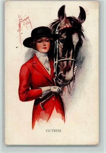 Victress - Frau Reiterdress mit Pferd Barber, C.
