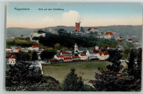 Pappenheim Blick auf den Schloßberg