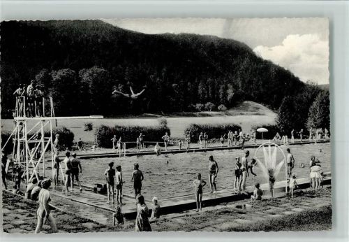 Zell Städtisches Schwimmbad Freibad Sprungturm