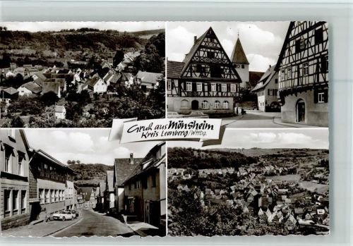 Mönsheim 1966 Verswch. Abbildungen, gute Erhaltung AK